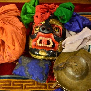 Mask making in Tawang